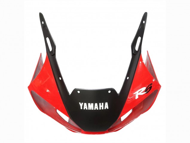 Lojas Carenagens Moto Yamaha YZF 600 R6 1998-2002 - Branco Vermelho Preto Brilhante