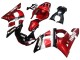 Lojas Carenagens Moto Yamaha YZF 600 R6 1998-2002 - Vermelho Branco Preto Brilhante