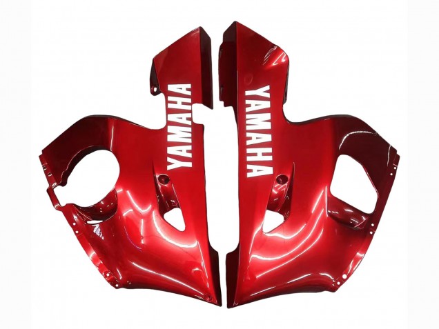 Lojas Carenagens Moto Yamaha YZF 600 R6 1998-2002 - Vermelho Branco Preto Brilhante