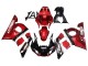 Lojas Carenagens Moto Yamaha YZF 600 R6 1998-2002 - Vermelho Branco Preto Brilhante