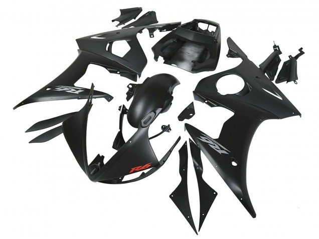 Lojas Carenagens Moto Yamaha YZF R6 2003-2004 - Preto Fosco