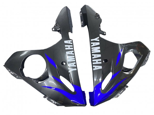 Lojas Carenagens Moto Yamaha YZF R6 2003-2004 - Azul Preto Brilhante