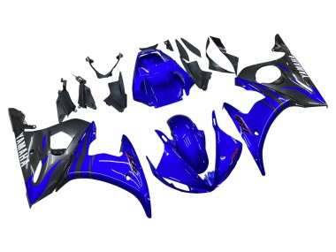 Lojas Carenagens Moto Yamaha YZF R6S 2006-2009 - Azul Preto