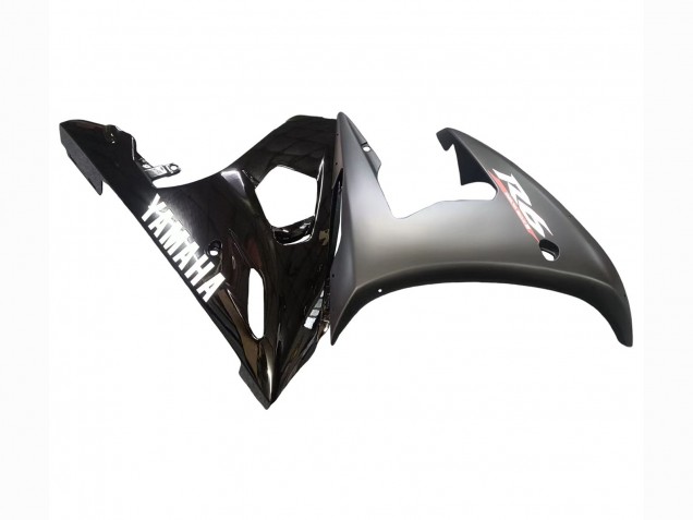 Lojas Carenagens Moto Yamaha YZF R6S 2006-2009 - Preto Brilhante Preto Fosco Branco Decalques