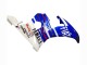 Lojas Carenagens Moto Yamaha YZF R6S 2006-2009 - Branco Azul Fiat Motul Kastinee