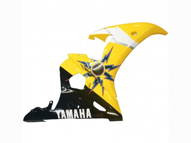 Lojas Carenagens Moto Yamaha YZF R6 2003-2004 - Amarelo Vermelho Preto Brilhante 46