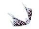 Lojas Carenagens Moto Yamaha YZF R6S 2006-2009 - Branco Dark Preto Chama