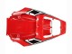 Lojas Carenagem Moto Yamaha YZF R6S 2006-2009 - Branco Vermelho Preto Brilhante