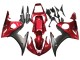 Lojas Kits Carenagem Moto Yamaha YZF R6S 2006-2009 - Vermelho Preto Fosco