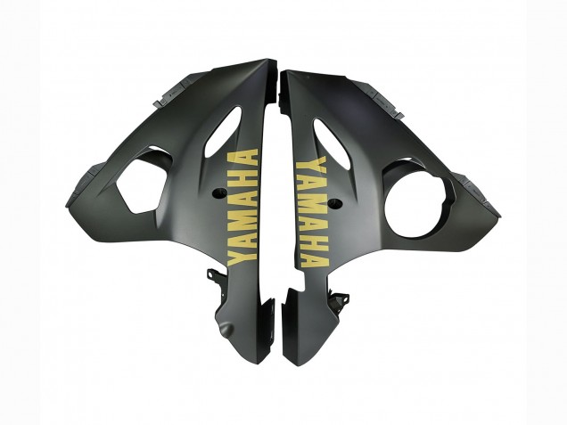 Lojas Carenagens Moto Yamaha YZF R6S 2006-2009 - Cinzento Fosco Preto Fosco Ouro Decalques