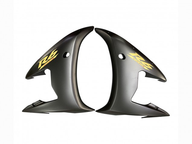Lojas Carenagens Moto Yamaha YZF R6 2003-2004 - Preto Brilhante Preto Fosco Ouro Decalques