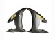 Lojas Carenagens Moto Yamaha YZF R6 2003-2004 - Preto Brilhante Preto Fosco Ouro Decalques