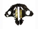 Lojas Carenagens Moto Yamaha YZF R6 2003-2004 - Preto Brilhante Preto Fosco Ouro Decalques