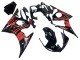 Lojas Carenagem Moto Yamaha YZF R6 2003-2004 - Preto Brilhante Vermelho