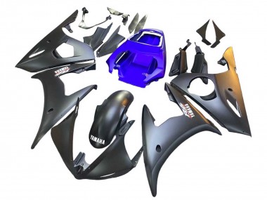 Lojas Carenagens Moto Yamaha YZF R6S 2006-2009 - Azul Preto Fosco
