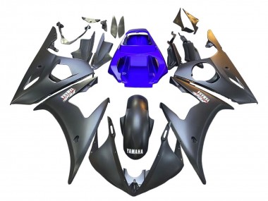 Lojas Carenagens Moto Yamaha YZF R6S 2006-2009 - Azul Preto Fosco