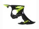 Lojas Carenagens Moto Yamaha YZF R6S 2006-2009 - Preto Brilhante Amarelo Néon