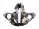 Lojas Carenagens Moto Yamaha YZF R6 2003-2004 - Cinzento Preto Fosco Geometric