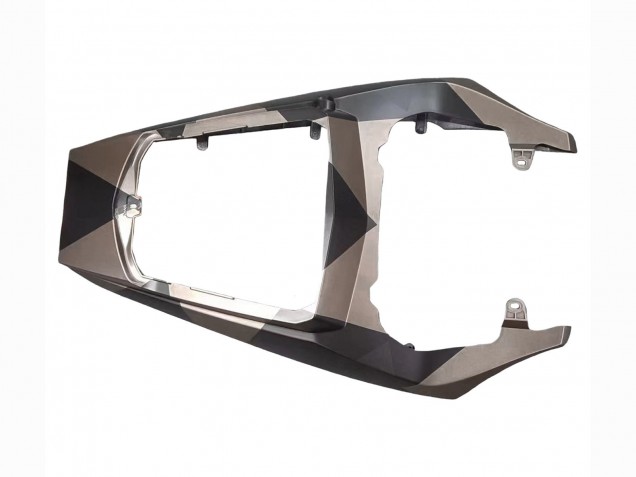 Lojas Carenagens Moto Yamaha YZF R6S 2006-2009 - Cinzento Preto Fosco Geometric