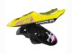 Lojas Carenagens Moto Yamaha YZF R6 2003-2004 - Amarelo Rosa Preto Brilhante Rossi Repsol 46