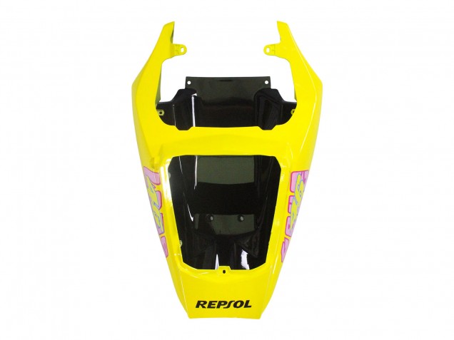 Lojas Carenagens Moto Yamaha YZF R6 2003-2004 - Amarelo Rosa Preto Brilhante Rossi Repsol 46