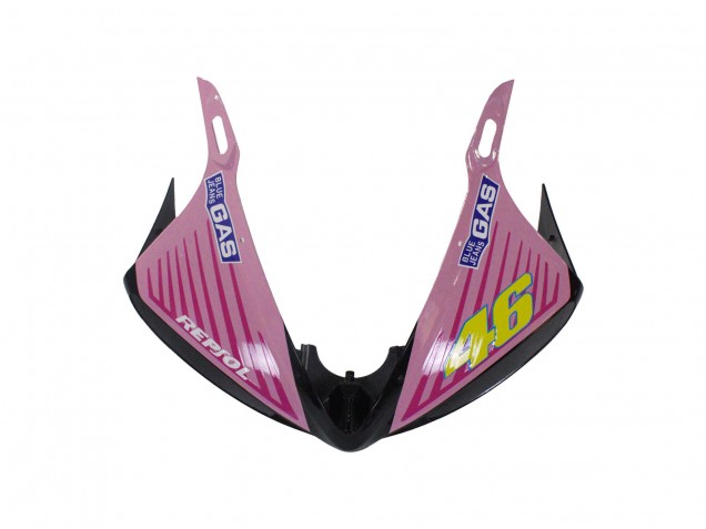 Lojas Carenagens Moto Yamaha YZF R6 2003-2004 - Amarelo Rosa Preto Brilhante Rossi Repsol 46