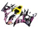 Lojas Carenagens Moto Yamaha YZF R6S 2006-2009 - Amarelo Rosa Preto Brilhante Rossi Repsol 46