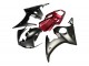 Lojas Carenagem Moto Yamaha YZF R6S 2006-2009 - Vermelho Preto Fosco