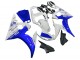 Lojas Carenagens Moto Yamaha YZF R6S 2006-2009 - Branco Azul GYTR