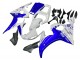 Lojas Carenagens Moto Yamaha YZF R6S 2006-2009 - Branco Azul GYTR