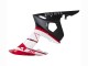 Lojas Carenagens Moto Yamaha YZF R6S 2006-2009 - Vermelho Branco Preto Fosco
