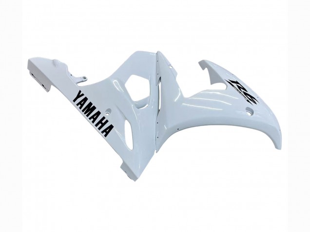 Lojas Carenagens Moto Yamaha YZF R6 2003-2004 - Branco Preto Decalques
