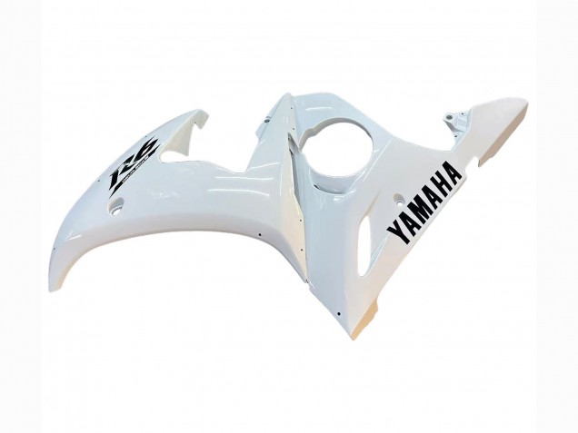 Lojas Carenagens Moto Yamaha YZF R6 2003-2004 - Branco Preto Decalques