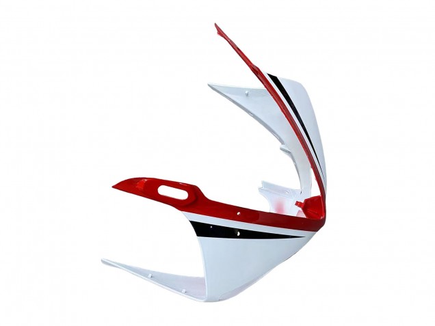 Lojas Carenagens Moto Yamaha YZF R6S 2006-2009 - Branco Vermelho Preto Brilhante