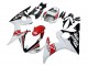 Lojas Carenagens Moto Yamaha YZF R6S 2006-2009 - Branco Vermelho Preto Brilhante Motul