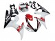 Lojas Carenagens Moto Yamaha YZF R6S 2006-2009 - Branco Vermelho Preto Brilhante Motul