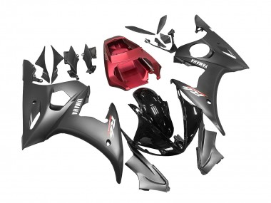 Lojas Carenagens Moto Yamaha YZF R6S 2006-2009 - Preto Vermelho