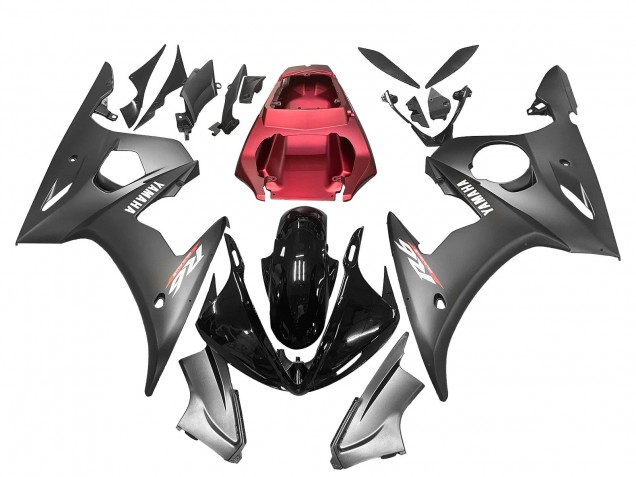 Lojas Carenagens Moto Yamaha YZF R6S 2006-2009 - Preto Vermelho