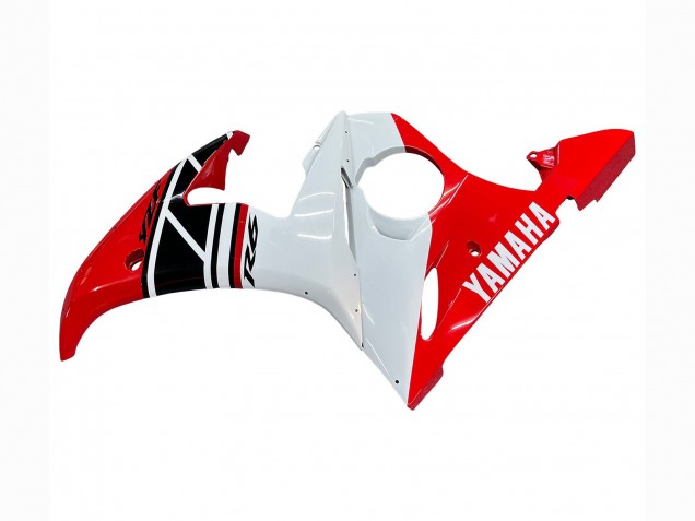 Lojas Carenagens Moto Yamaha YZF R6S 2006-2009 - Vermelho Branco Preto