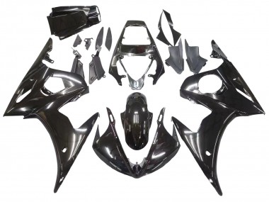 Lojas Carenagens Moto Yamaha YZF R6 2003-2004 - Preto Brilhante