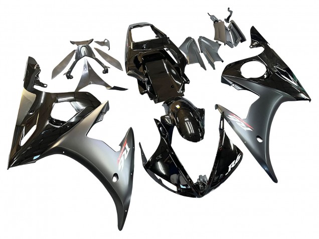 Lojas Carenagens Moto Yamaha YZF R6 2003-2004 - Preto Brilhante Preto Fosco Ouro Camaleão
