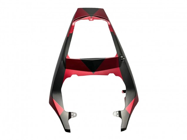 Lojas Carenagens Moto Yamaha YZF 600 R6 2005 - Preto Fosco Vermelho Geometric