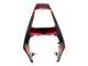 Lojas Carenagens Moto Yamaha YZF 600 R6 2005 - Preto Fosco Vermelho Geometric