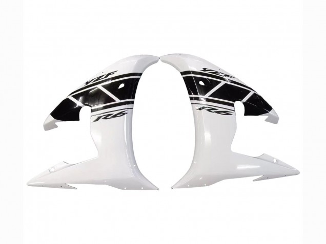 Lojas Carenagens Moto Yamaha YZF 600 R6 2005 - Branco Preto