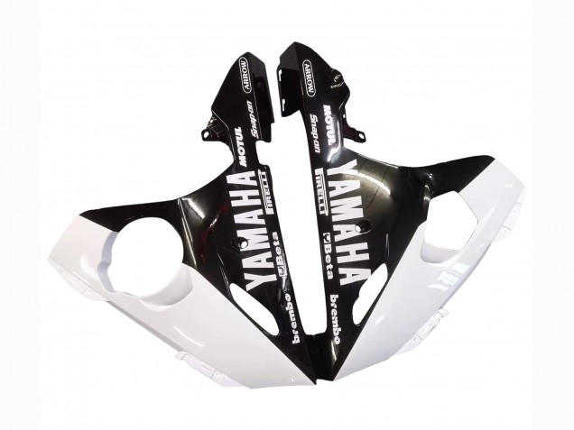 Lojas Carenagens Moto Yamaha YZF 600 R6 2005 - Branco Preto