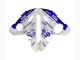 Lojas Carenagens Moto Yamaha YZF 600 R6 2005 - Branco Azul Yamalube