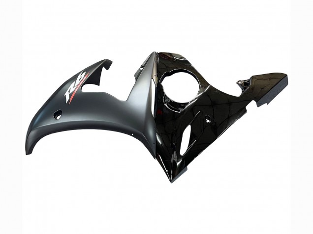 Lojas Carenagens Moto Yamaha YZF 600 R6 2005 - Preto Brilhante Preto Fosco Ouro