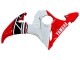 Lojas Carenagens Moto Yamaha YZF 600 R6 2005 - Branco Vermelho Preto Brilhante
