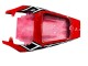 Lojas Carenagens Moto Yamaha YZF 600 R6 2005 - Branco Vermelho Preto Brilhante