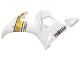 Lojas Carenagens Moto Yamaha YZF 600 R6 2005 - Branco Ouro Preto